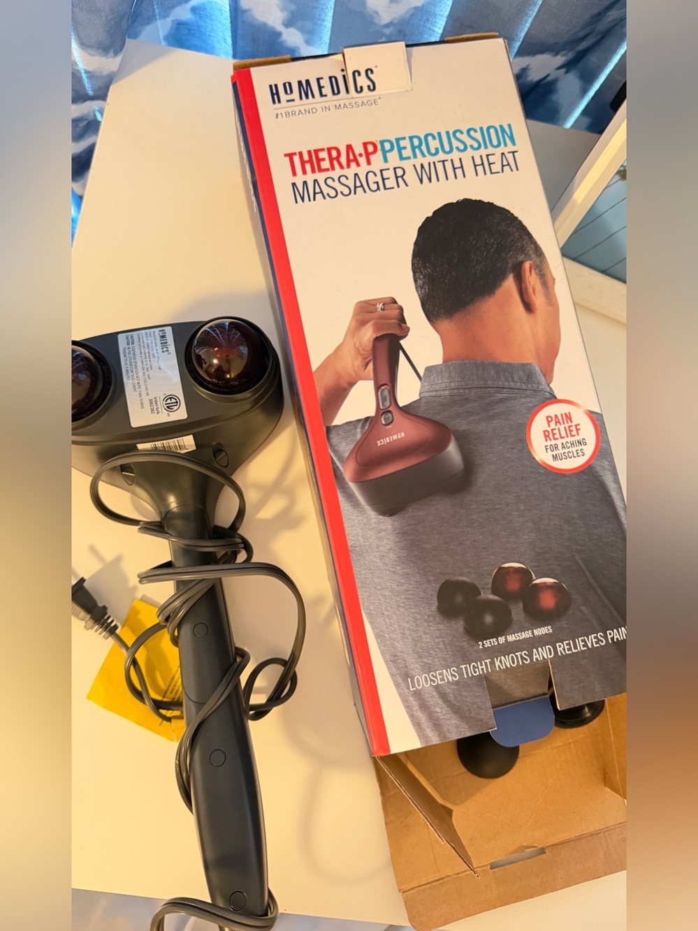 HoMedics Thera-P Percussion Massager with Heat - Black/Red